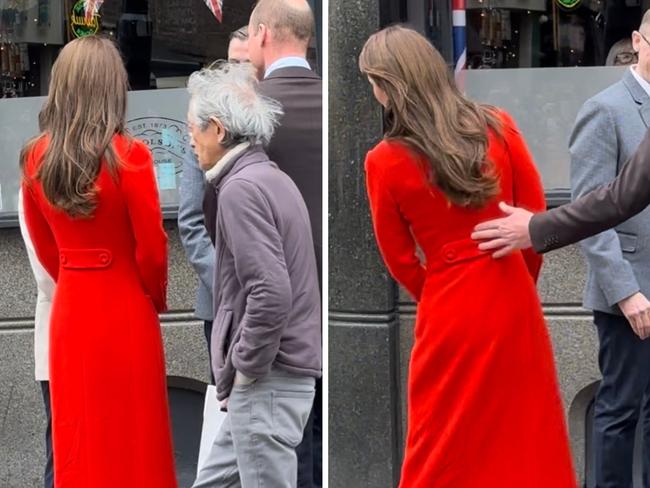 Kate Middleton was taken aback by a random passerby who had no idea he was centimetres away from royalty.