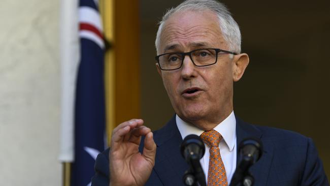 Mr Turnbull said the world wouldn’t tolerate reckless behaviour from Russia. Picture: Lukas Coch/AAP