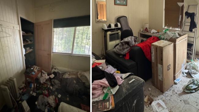 The dilapidated house required a $10,000 clean out due to all the items left within it.