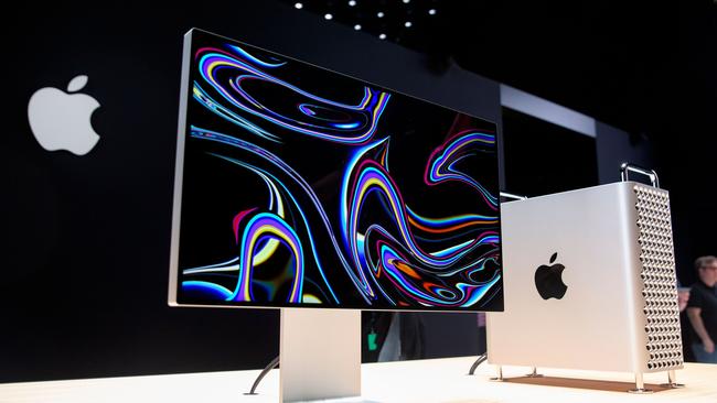 Apple desktops like the very expensive Mac Pro will likely retain Intel chips for at least the next couple years. Picture: Brittany Hosea-Small/AFP