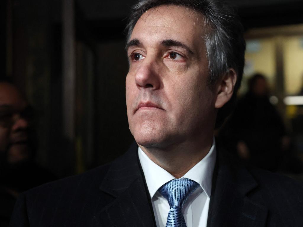 Former Trump lawyer and fixer Michael Cohen who paid Stormy Daniels because David Pecker said “I’m not a bank” after paying Playboy model Karen McDougal. Picture: AFP