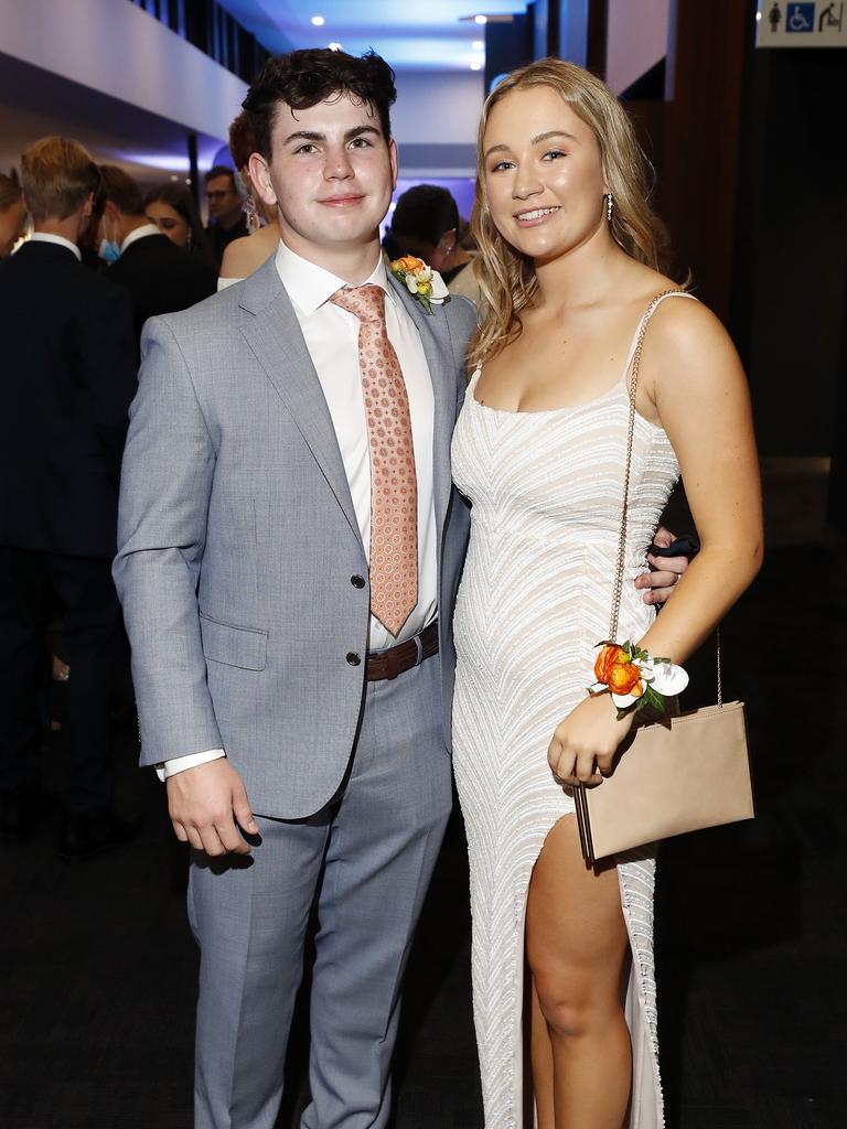 Eddie Ryan and Kate Gilchrist pictured at the 2021 Nudgee College year 12 formal, Royal International Convention Centre Brisbane 19th of September 2021. (Image/Josh Woning)