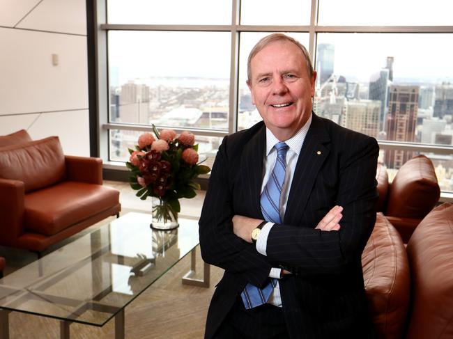 28/08/2019   Future Fund's chairman Peter Costello at Future Fund HQ in Melbourne.Picture : David Geraghty , The Australian.