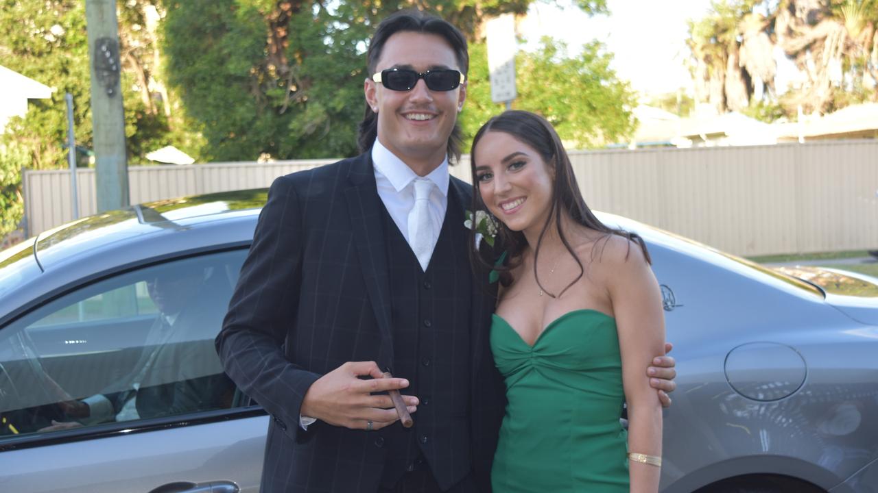 Joseph Wikaira and Paige Kendrick at the Sunshine Coast Grammar School formal on November 17. Picture: Sam Turner