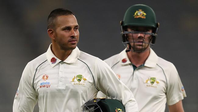 Travis Head (R) has regained his Test spot. Picture: Paul Kane/Getty