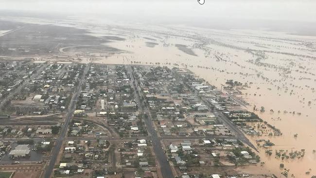 Floodwaters are still rising in parts of Queensland. Picture: Facebook