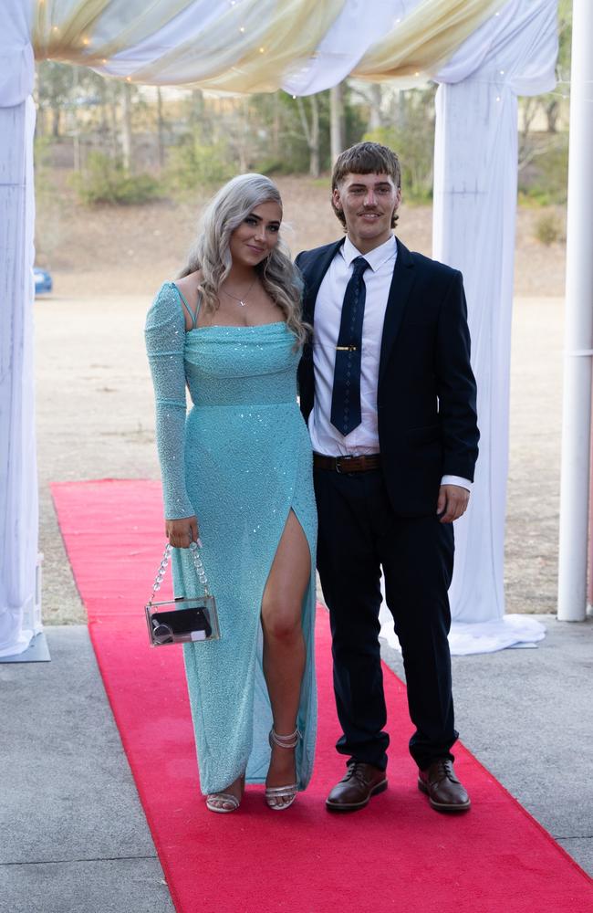 Alexis Axtell and Daly Green arrive at the Gympie State High School formal 2023. November 16, 2023. Picture: Christine Schindler