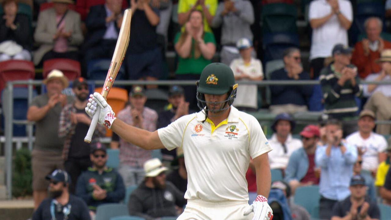 Joe Burns top scored for Australia on day one with a career best 172*.