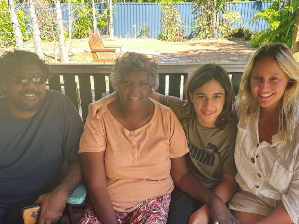 Founder of Wildu Aero Project with community members and her son; Left to right Aiden Martin, Dianne Calwyn, Jarra Klis-Manchester, Anna Klis. Picture: Supplied.