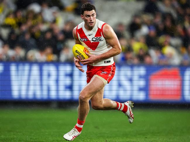 Tom McCartin returned for Sydney in their loss to Richmond. Picture: Dylan Burns/AFL Photos via Getty Images