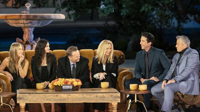 Jen and David admitted to having feelings for each other during ‘Friends’. Picture: Warner Bros Entertainment Inc/Binge