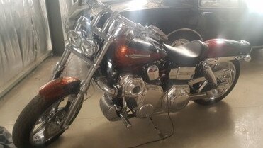 A motorbike seized by SAPOL.