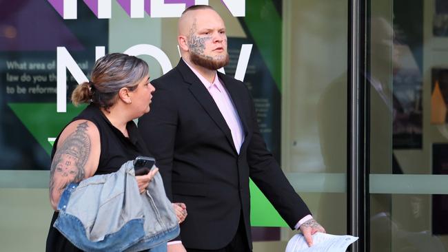 Jarod Miller walks free from the Brisbane Supreme Court. Picture: NewsWire/Tertius Pickard