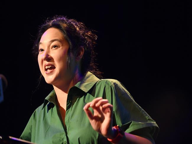 SYDNEY, AUSTRALIA - NewsWire Photos, MARCH 11, 2023.Greens MP for Newtown Jenny Leong  at the NSW Greens Campaign Launch in Sydney.Picture: NCA NewsWire / Jeremy Piper