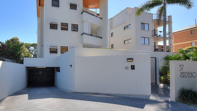 The apartment building at 37 Brittania Ave Broadbeach which the Gold Coast City Council claims is illegally used as an Airbnb.