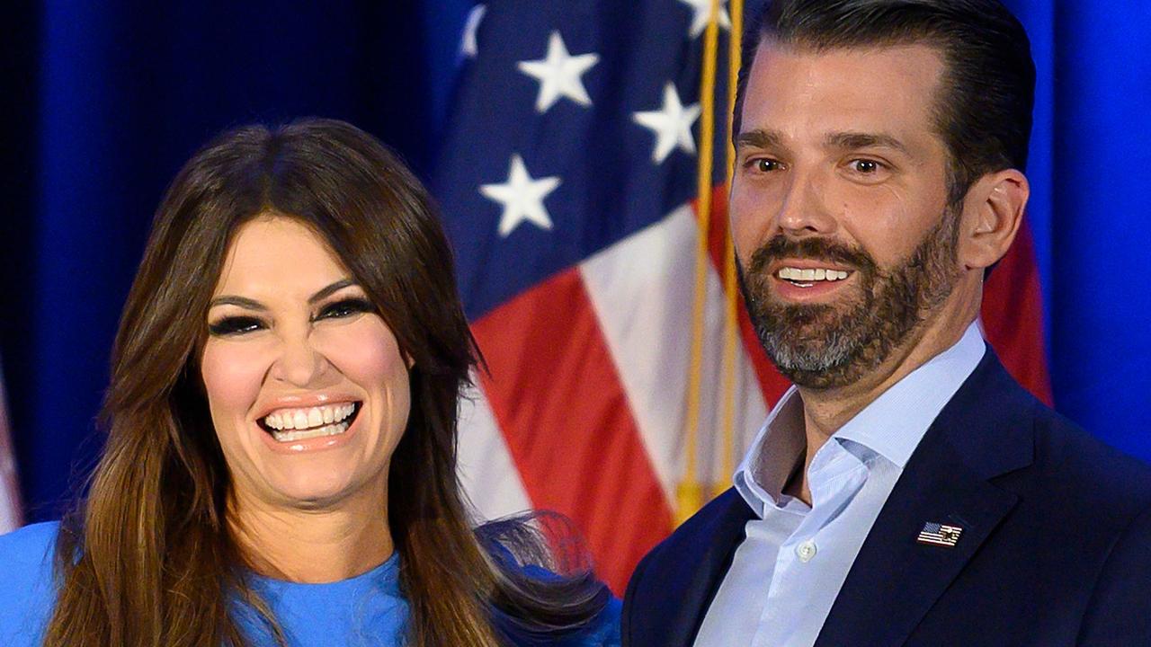 Ms Guilfoyle and Don Jr back in 2020, before their engagement. Picture: Jim Watson/AFP