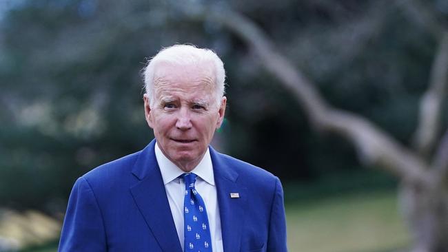 US President Joe Biden has been warned that the AUKUS pact could strain the US fleet to 'breaking point'. Picture: AFP