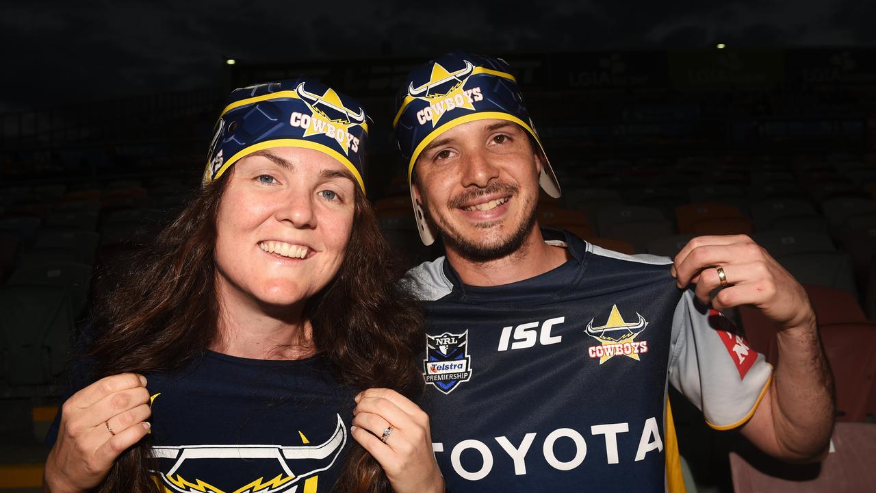 Socials from the North Queensland Cowboys v Parramatta Eels NRL game from 1300 Smiles Stadium. Lauren Gralow and Daniel Gralow. Picture: Zak Simmonds