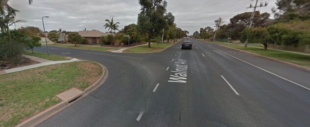 The man was struck at the corner of Walnut Ave and Plantation St, Mildura.