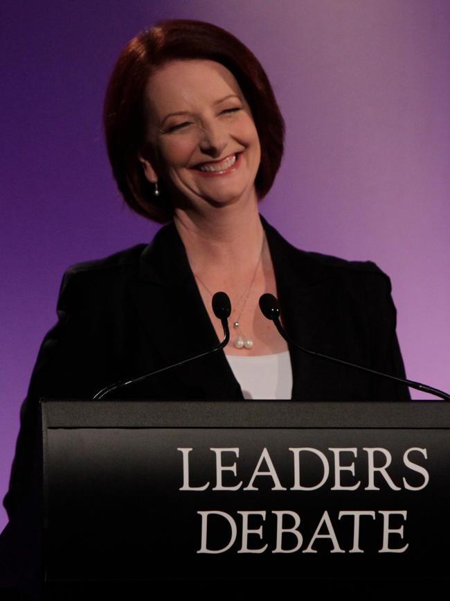 Julia Gillard’s infamous broken election promise was an albatross around Labor’s neck for years. Dr Chalmers is putting a heavy emphasis on keeping his government’s election promises. (AAP Image/Andrew Meares, Fairfax Media Pool)