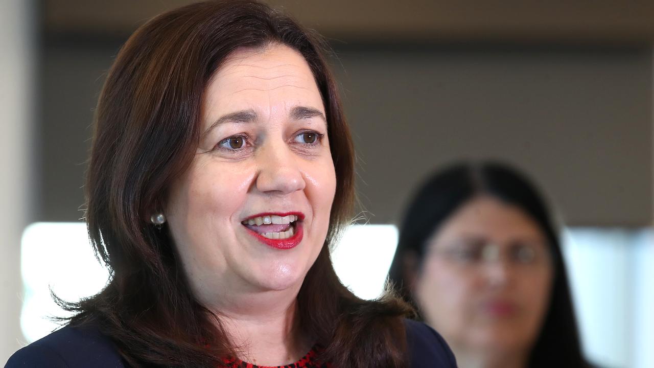 Premier Annastacia Palaszczuk confirmed the Queensland Investments Council (QIC) will inject $200 million as part of Virgin’s restructuring plan set-up by new owner’s Bain Capital. Picture: NCA NewsWire / Jono Searle