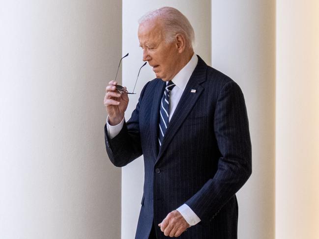 WASHINGTON, DC - NOVEMBER 07: U.S. President Joe Biden walks out of the Oval Office to speak about the results of the 2024 election in the Rose Garden on November 07, 2024 in Washington, DC. Former President Donald Trump defeated Democratic candidate Vice President Kamala Harris. Biden pledged to work with the Trump team to ensure a smooth transition and invited the former President for an Oval Office meeting.   Andrew Harnik/Getty Images/AFP (Photo by Andrew Harnik / GETTY IMAGES NORTH AMERICA / Getty Images via AFP)