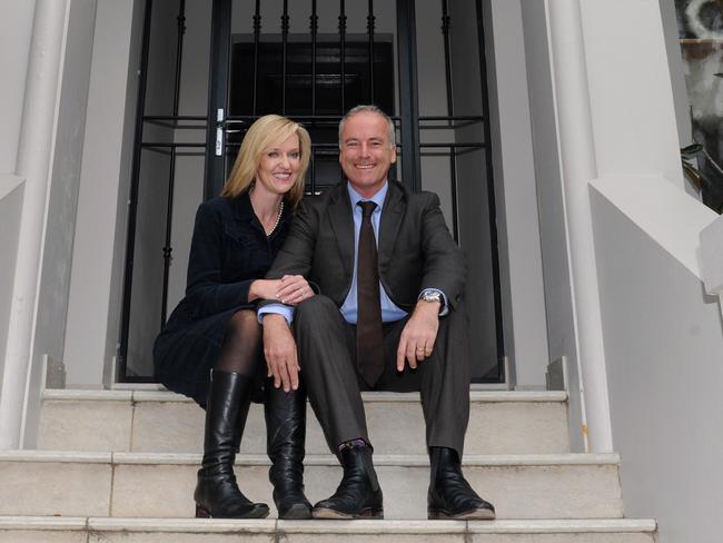 Natalie Ward pictured with her husband David Begg. Picture: Simon Cocksedge