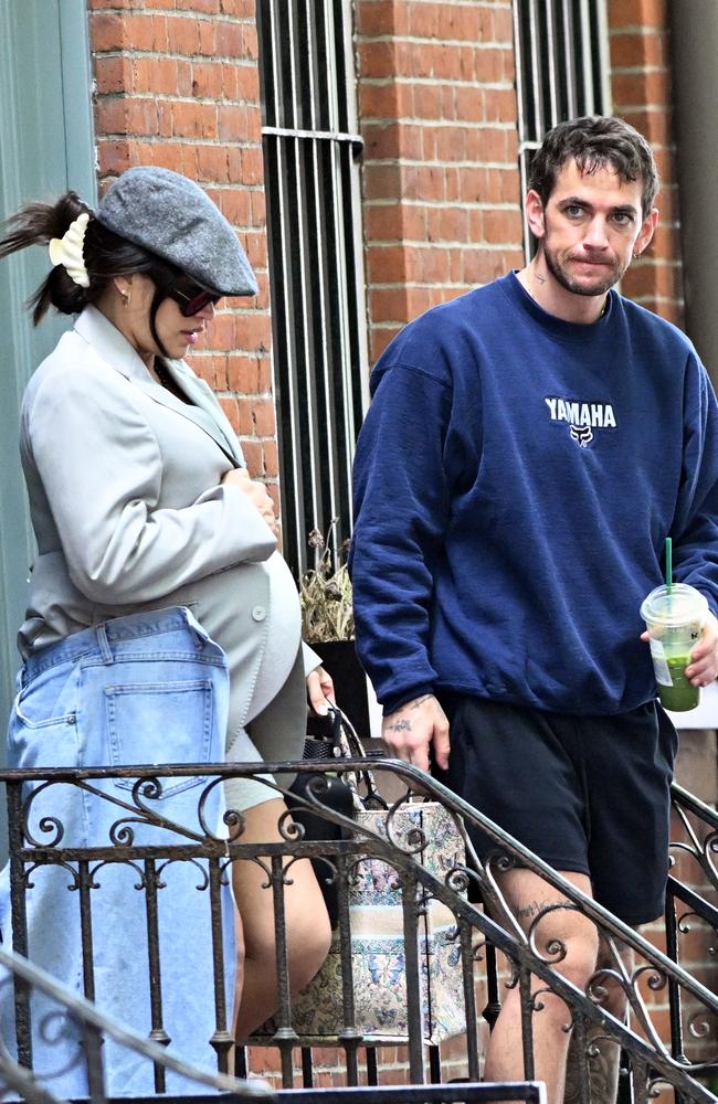 Pregnant Cassie Ventura and her husband Alex Fine are seen here in New York City on May 19, 2025. Picture: Elder Ordonez/INSTARimages/Media Mode