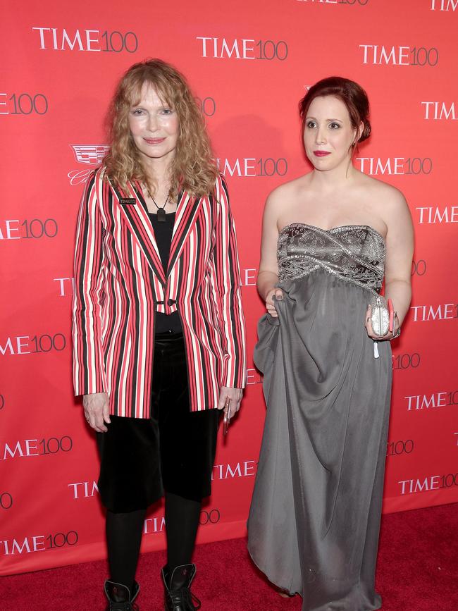 Mia Farrow and Dylan Farrow at the 2016 Time 100 Gala in New York. Picture: AFP