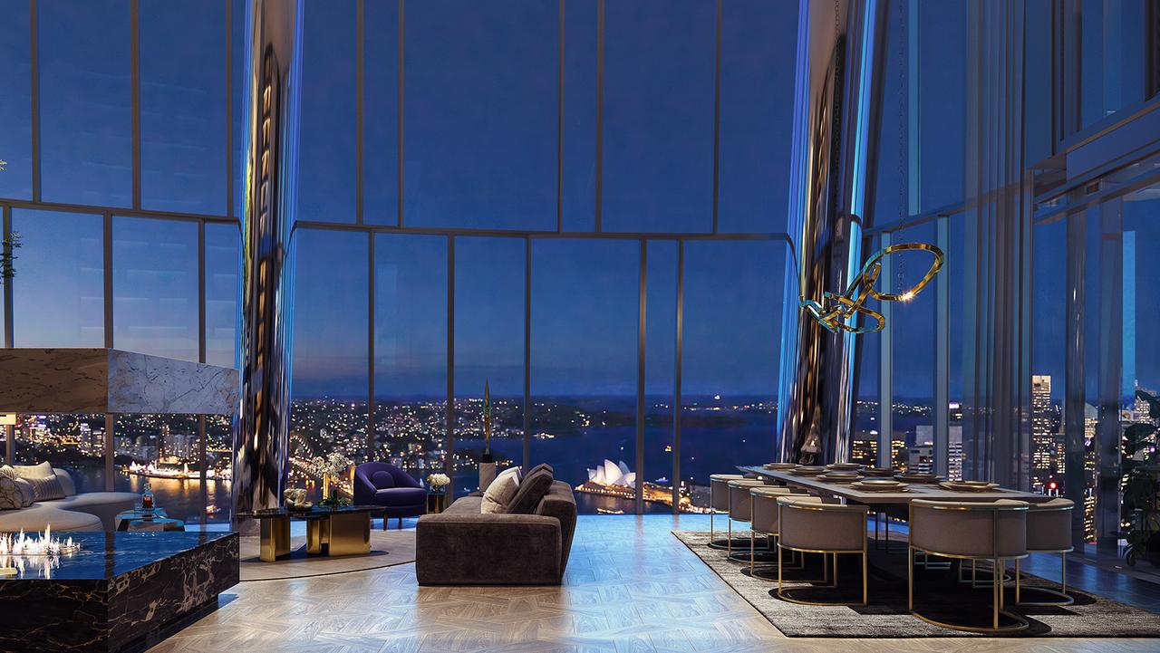 Artist impressions of  Crown Residences at One Barangaroo in Sydney. Supplied on 13/05/2019.