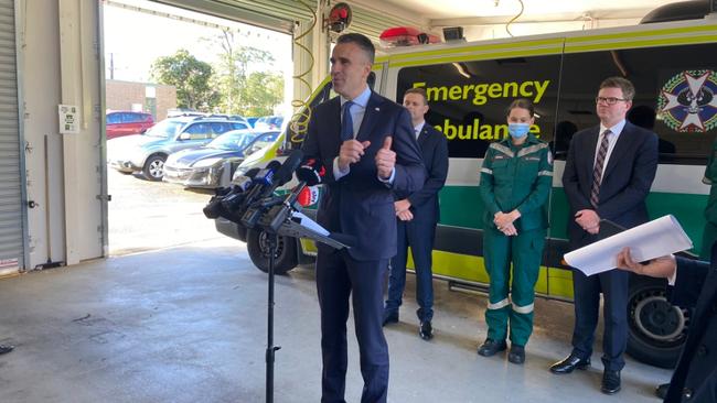 $187.2m has been confirmed in tomorrow’s state budget going towards state’s ambulance system. It includes a $120m new CBD headquarters. Picture: Ollie Haig/Nine News Adelaide