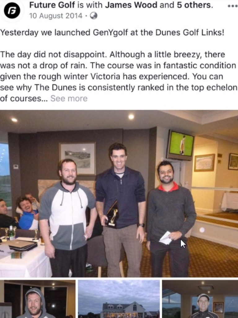 Future Golf kicked off in 2014 with a Facebook post. Picture: Supplied