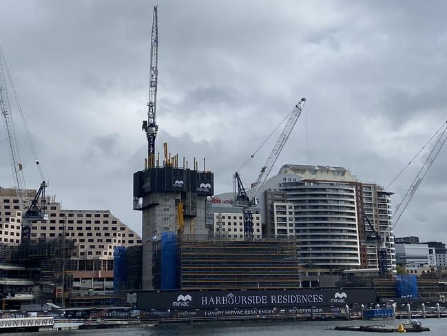 , Caption: Mirvac's new project, Harbourside Residences, in Darling Harbour, Sydney., Picture: Lilly Vitorovich /The Australian