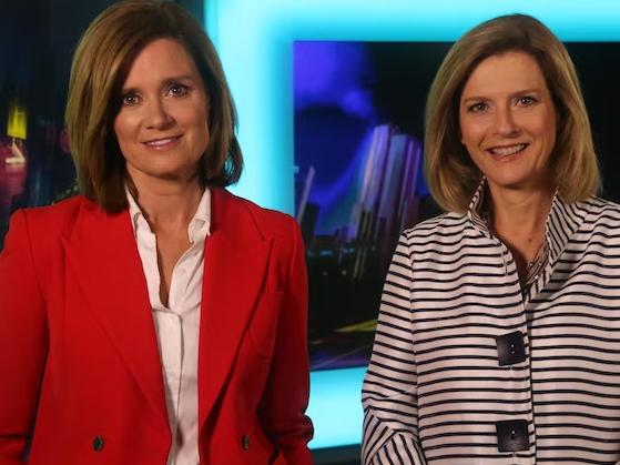 Julia Baird and Ellen Fanning were co-hosts of The Drum on the ABC, the show will be cancelled this week. Photo - ABC.