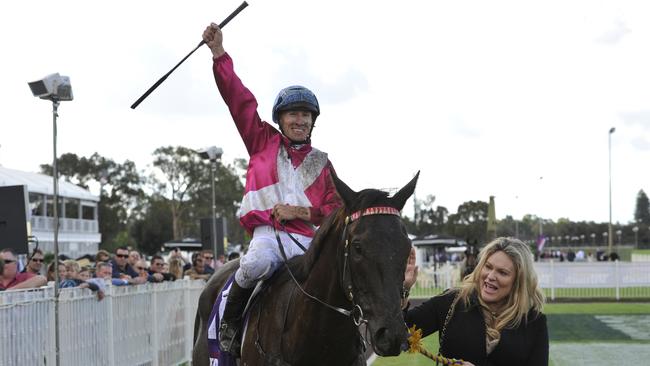 William Pike celebrates his big win.