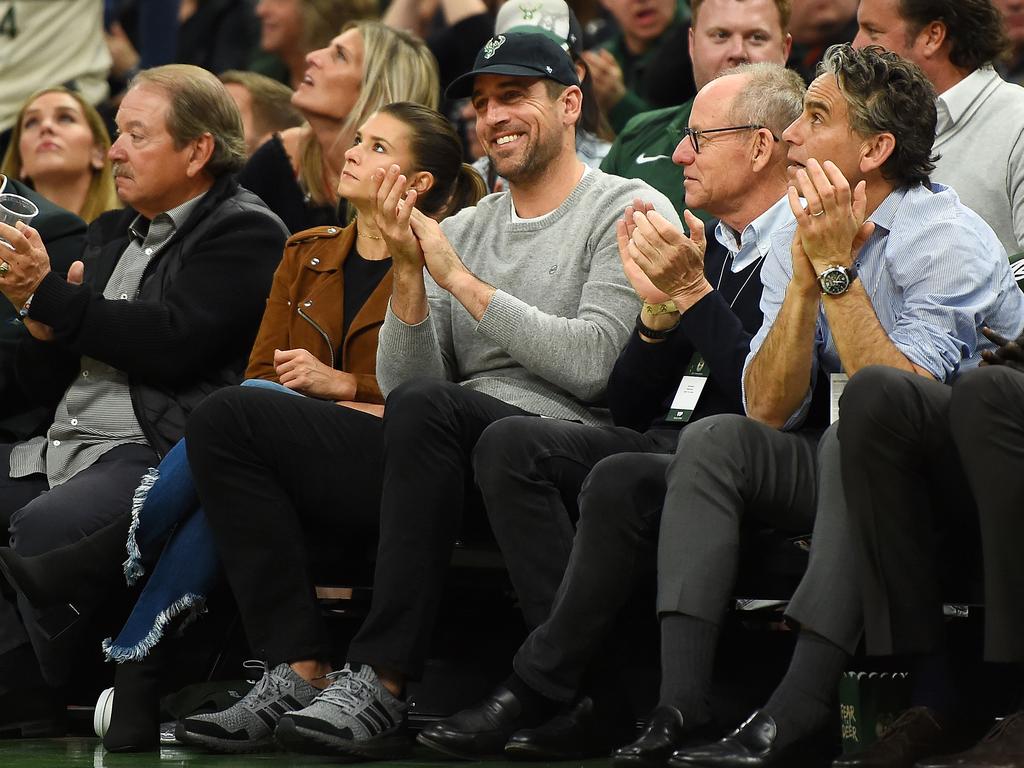 At the NBA playoffs. (Photo by Stacy Revere/Getty Images)