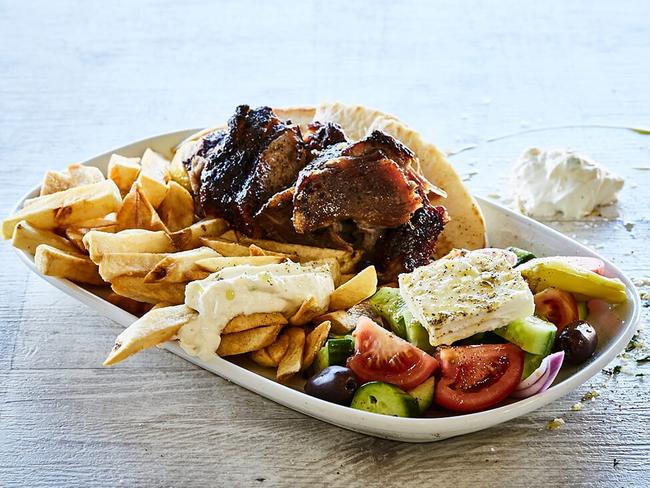 Fresh made pita bread, hand cut chips and juicy slow cooked meat. Thrown in a beer and you have the perfect lunch. Picture: Supplied