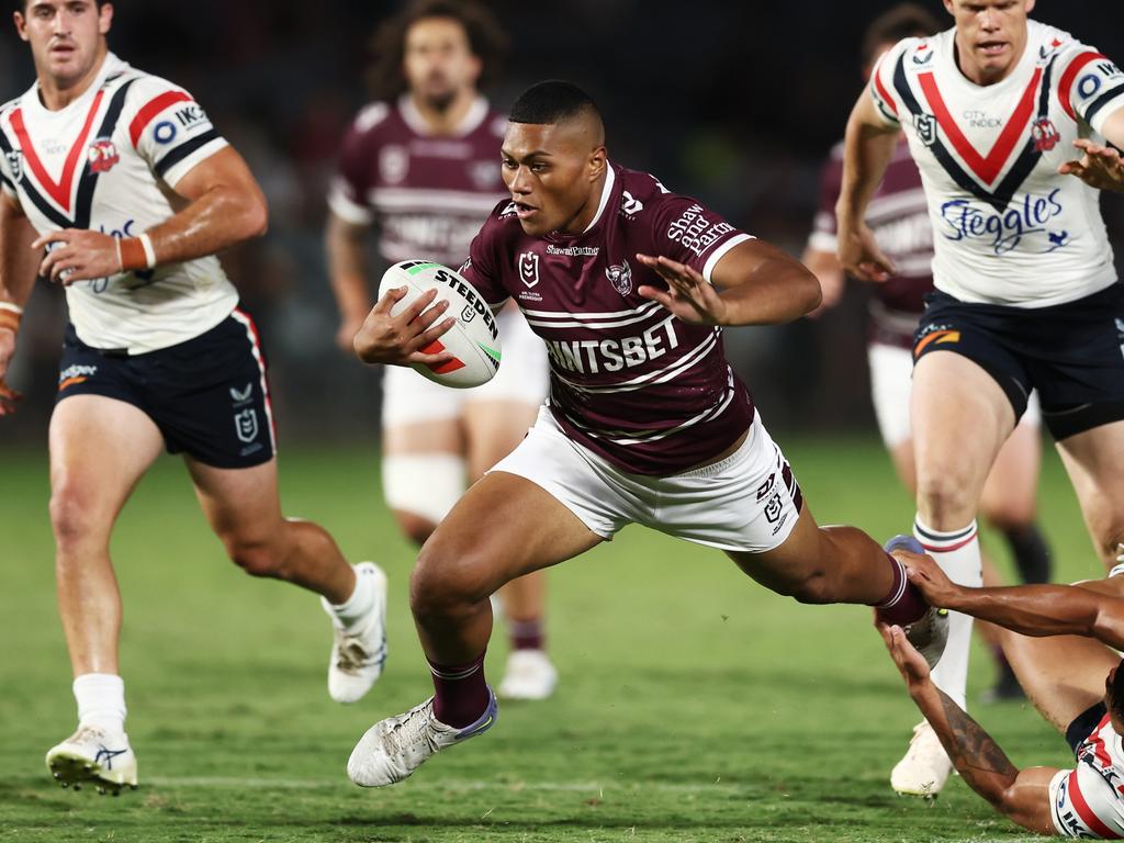 Sea Eagles young gun Samuela Fainu. Picture: Matt King/Getty