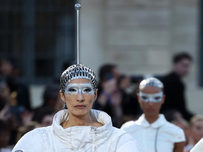 Space age fashion for the 1960s at Vogue World: Paris at Place Vendome. Picture: Getty Images