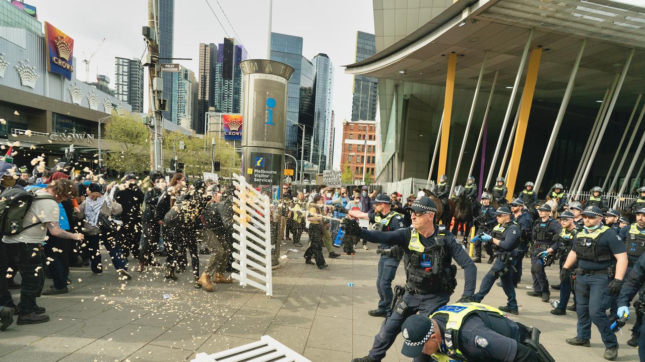 Police said they were appalled by the scenes. Picture: NewsWire / Luis Enrique Ascui