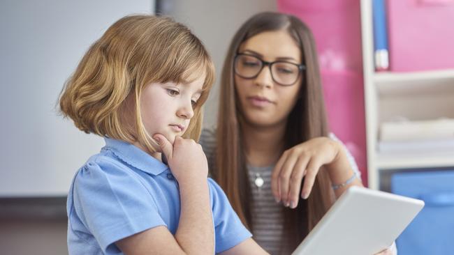 Junior students will be tested on their ability to read books using letters and sounds, rather than pictures, in a literacy assessment overhaul starting next year. Picture: Istock