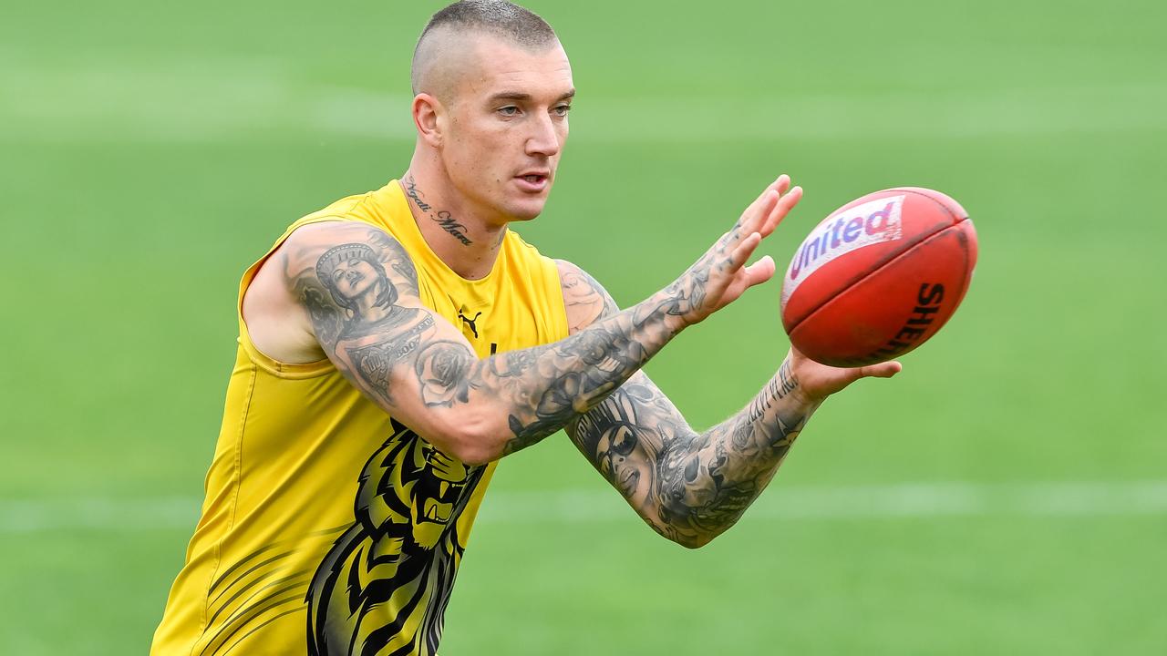 Dustin Martin has the advantage of playing on Thursday night in Round 1. Picture: Jason Edwards