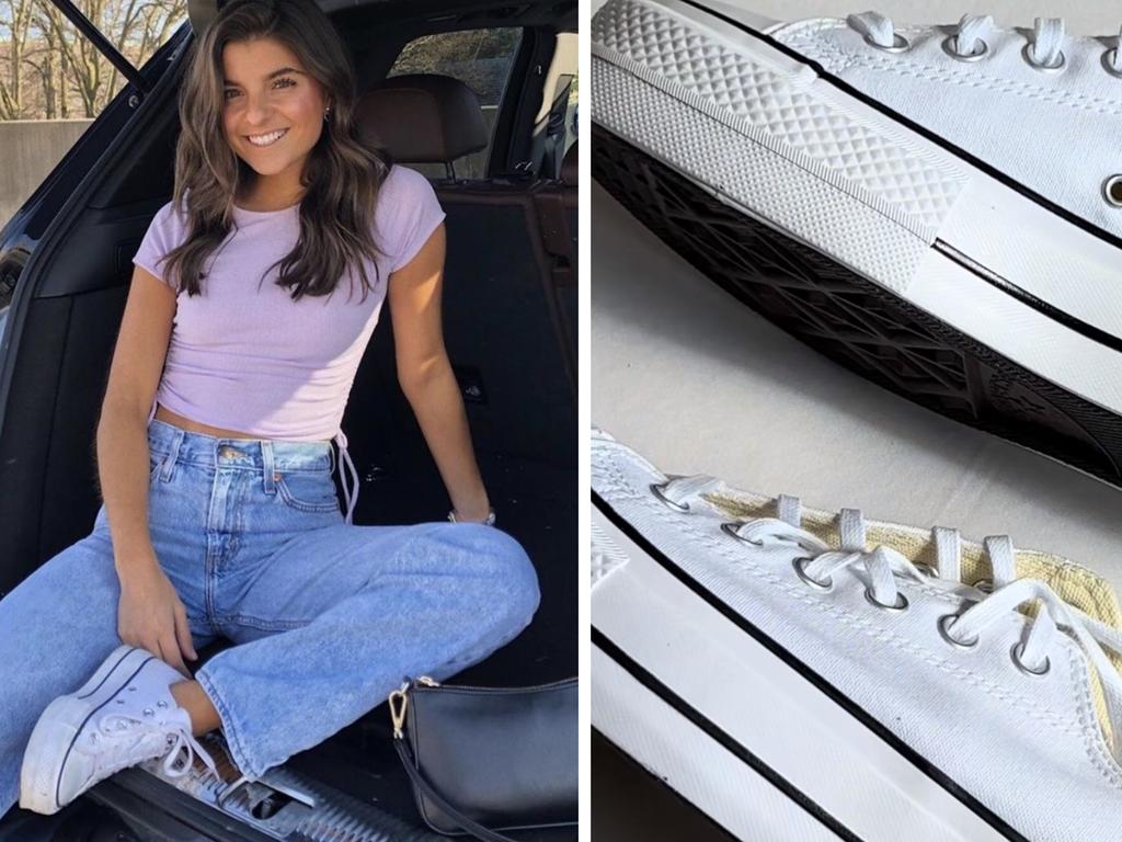 These classic sneakers have garnered a 4.8-star rating and they're on sale right now. Picture: Instagram/@vivianeaudi, TikTok/@ellascalendar