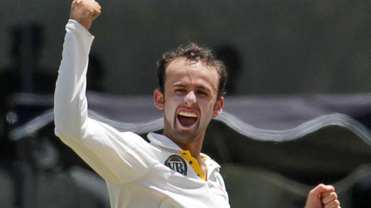 Nathan Lyon took a wicket with his first ball in Test cricket. But his journey has been far from smooth sailing, as Jacob Polychronis writes. Photo: AP