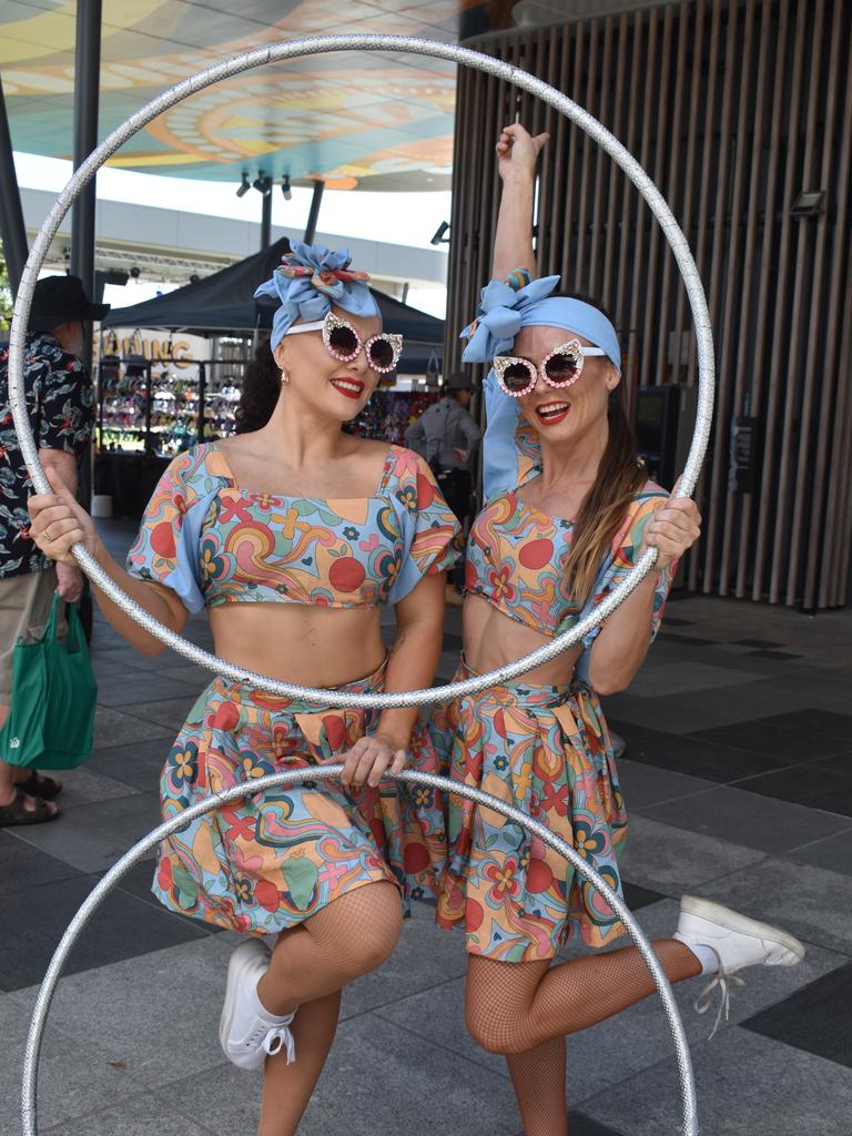 Dotty Timms and Monique Louise from Class Act Creative at Spring Vibes at the Nicholas Street Precinct, Ipswich. Photos: Georgie Walker