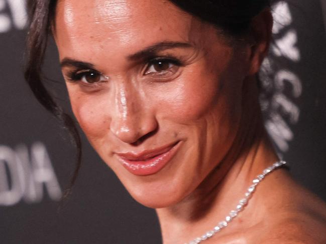 Meghan Markle, Duchess of Sussex arrives for The Paley Center for Media gala honoring actor and director Tyler Perry, at the Beverly Wilshire Hotel in Beverly Hills on December 4, 2024. (Photo by ETIENNE LAURENT / AFP)