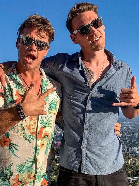 Luke Hemsworth with Luke Van Os. Picture: Instagram