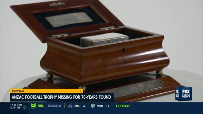 ANZAC Trophy found after 70-years