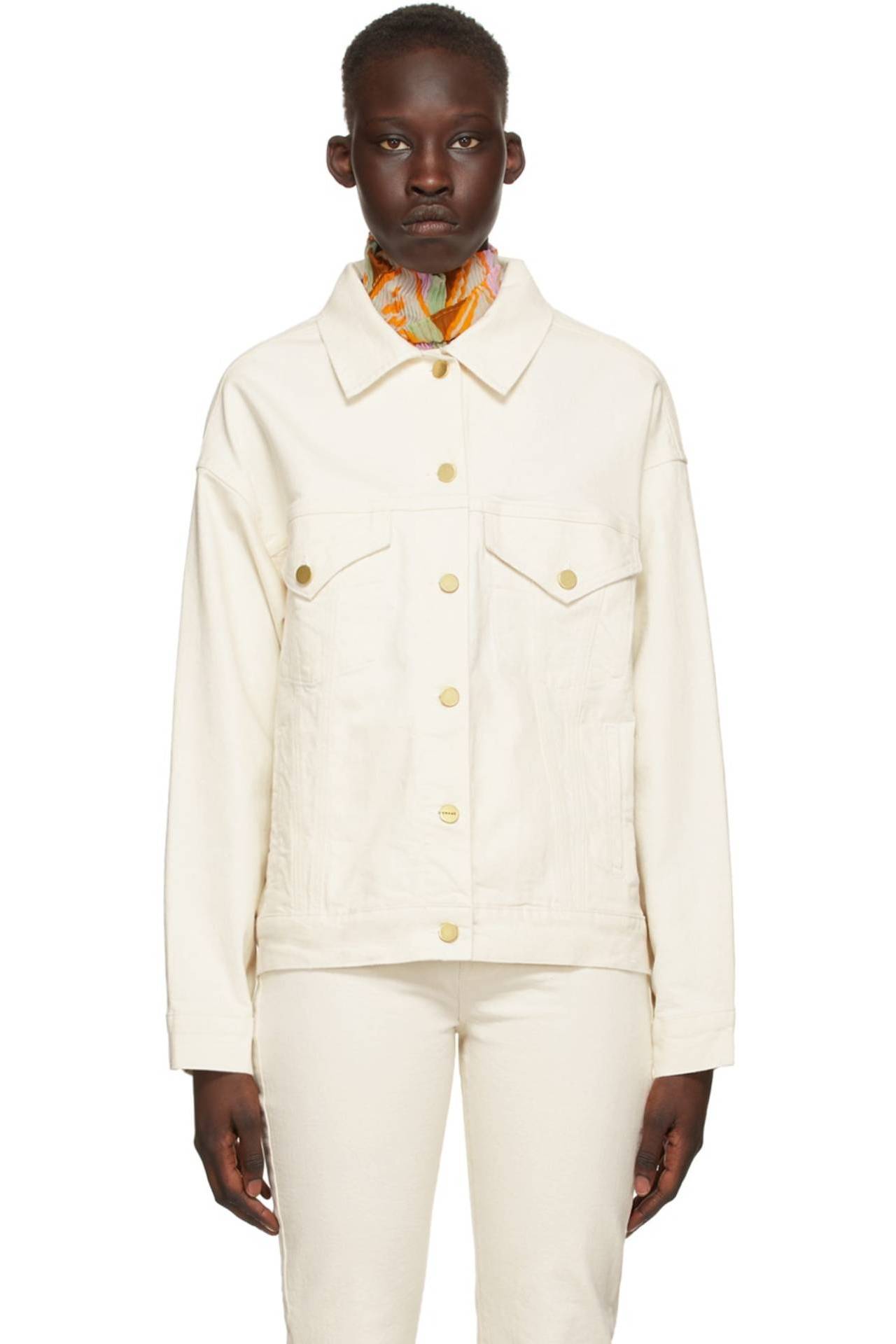 Off white shop denim jacket womens