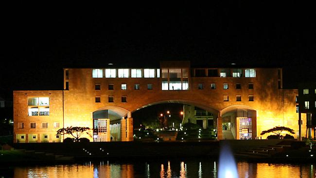  Bond University at night. 